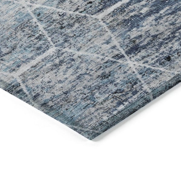 Chantille Machine Washable Indoor/Outdoor Abstract ACN1724 Blue 8 ft. x 10 ft. Area Rug