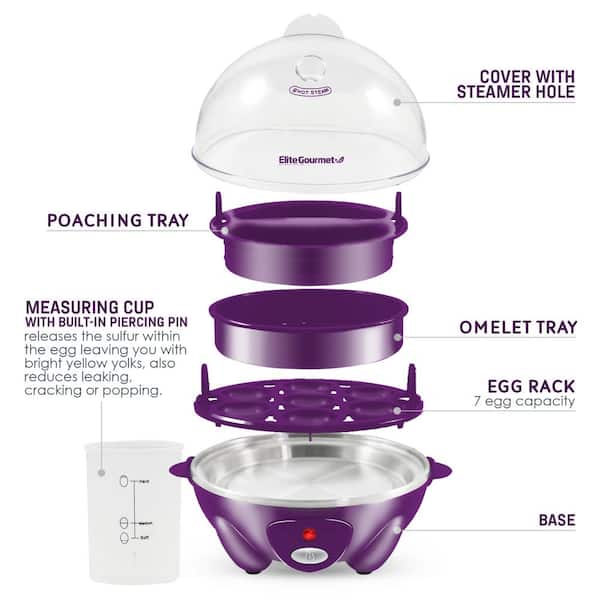Elite Gourmet 2 Qt. Oval Slow Cooker Purple Color MST-275XP - The Home Depot