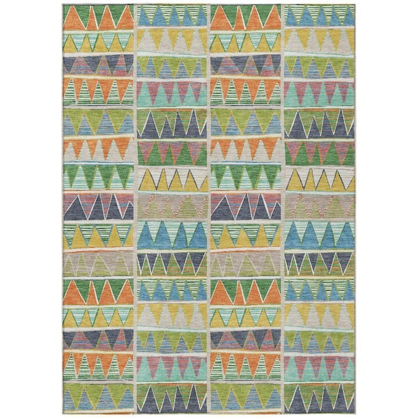 Chantille Machine Washable Indoor/Outdoor Abstract ACN2205 Beige 10 ft. x 14 ft. Area Rug