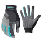 Medium Gray Women's General Purpose Synthetic Leather Glove