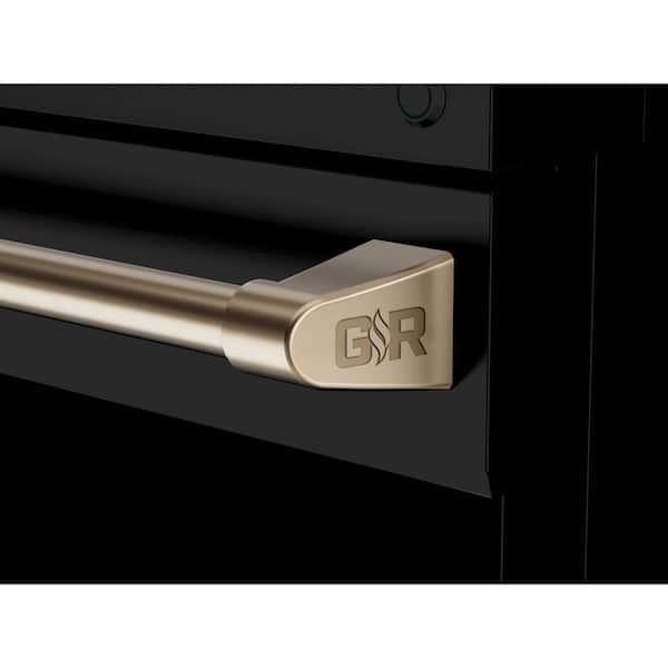 Gordon Ramsay Series 48 in. 6-Burners Freestanding Double Oven Gas Range in Matte Black/Bronze with Convection and Grill