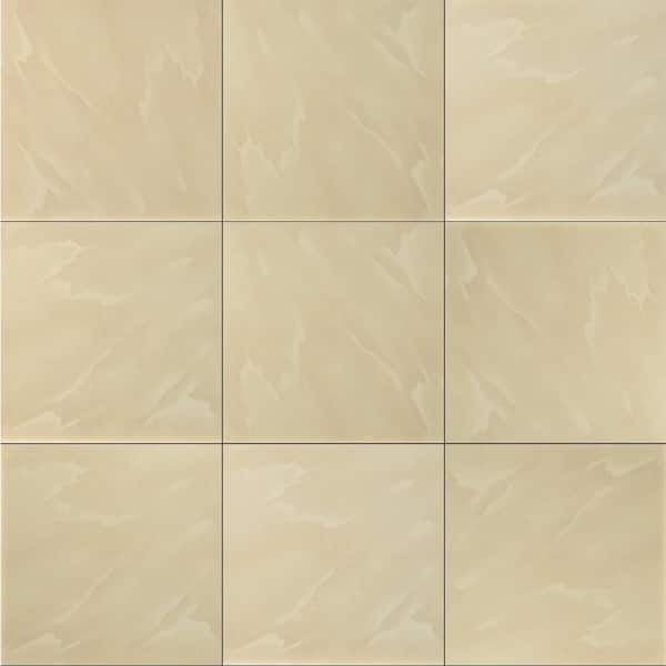 MSI Paradiso Cream 20 in. x 20 in. Polished Porcelain Stone Look Floor and Wall Tile (19.46 sq. ft./Case)