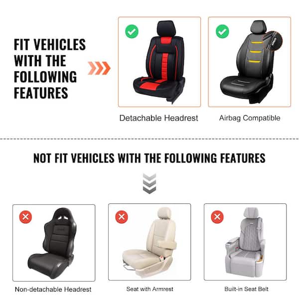 Aazon.co: Road Coforts Car Seat Covers Low Back Synthetic Leather - View #6