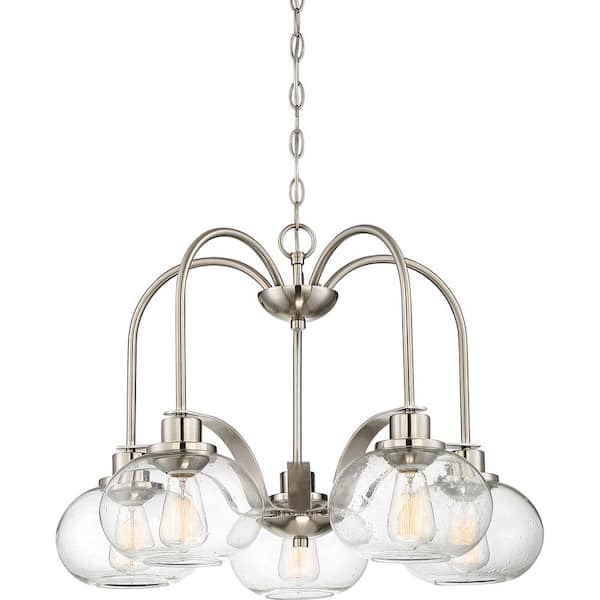 Quoizel Trilogy 5-Light Brushed Nickel Chandelier