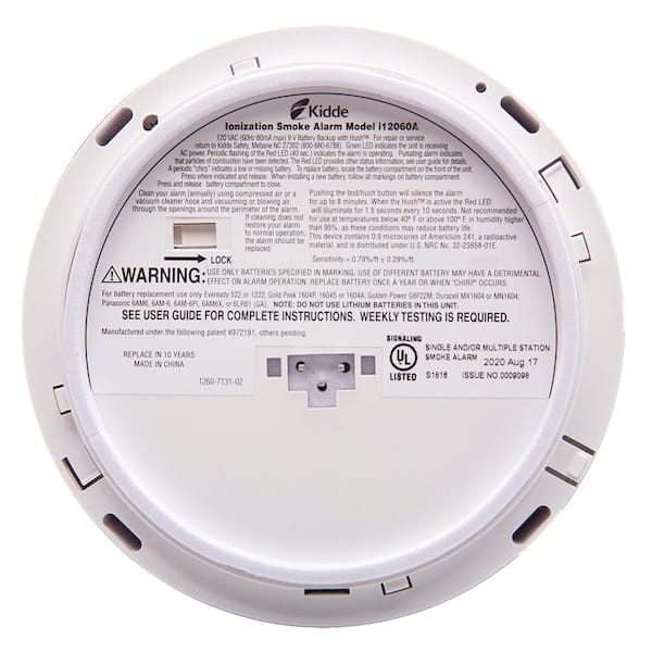 Kidde Firex Smoke Detector, Hardwired with Battery Backup & Front-Load  Battery Door, Smoke Alarm 21029877 - The Home Depot