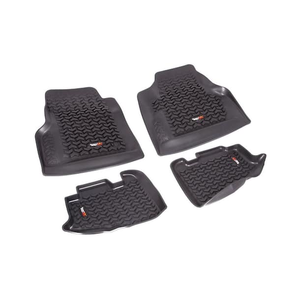 Rugged Ridge Floor Liner Set 4-Piece Black 1997-2006 Wrangler TJ and 2004-2006 LJ