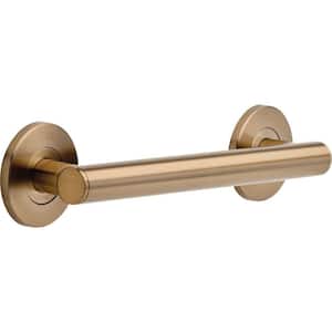 Contemporary 12 in. x 1-1/4 in. Concealed Screw ADA-Compliant Decorative Grab Bar in Champagne Bronze