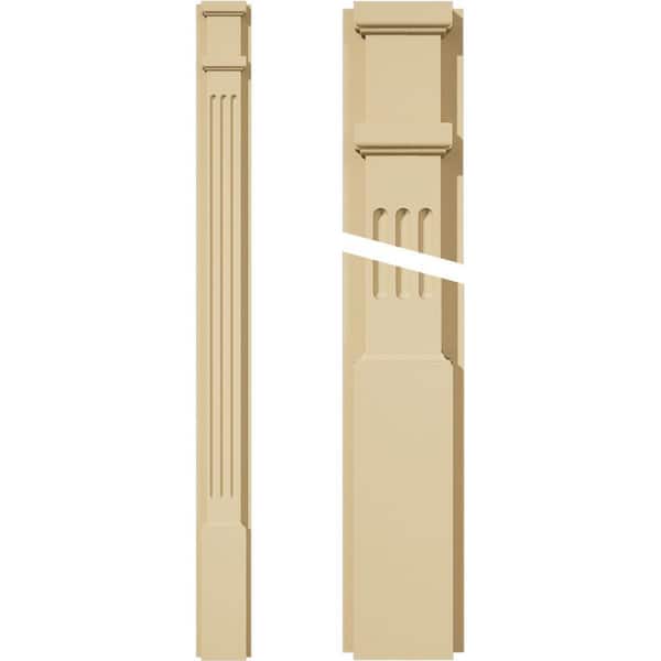 Ekena Millwork 2 in. D x 4 in. W x 48 in. L Primed Polyurethane Pilaster 1- Pack
