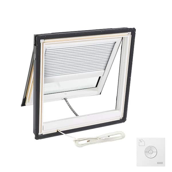 VELUX 21 in. x 26-7/8 in. Fresh Air Electric Venting Deck-Mount Skylight with Laminated LowE3 Glass