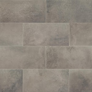Abyss Mist 12 in. x 24 in. Matte Porcelain Stone Look Floor and Wall Tile (14 sq. ft./Case)