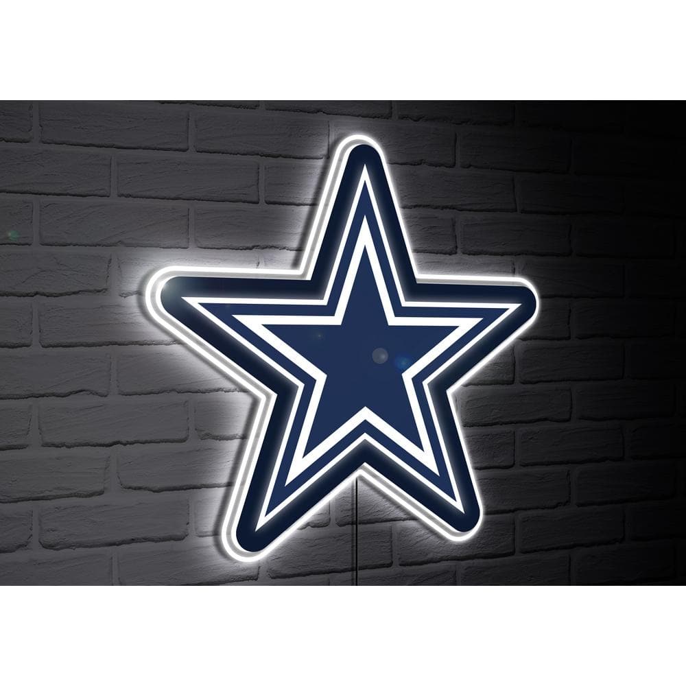 Evergreen Dallas Cowboys Team Logo Shaped Plug in LED Lighted Sign  8LED3808LGO - The Home Depot, image size:1000x1000
