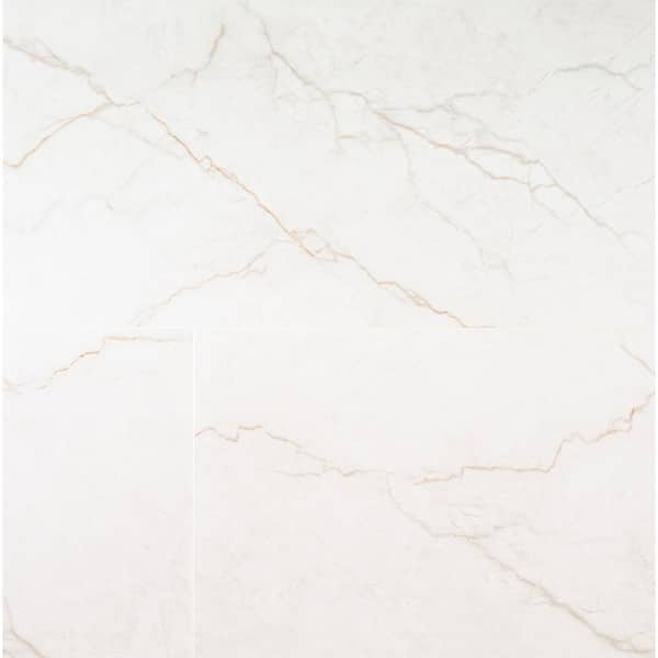 Briella Gold 24 in. x 48 in. Matte Porcelain Marble Look Floor and Wall Tile (27 cases/432 sq. ft./Pallet)