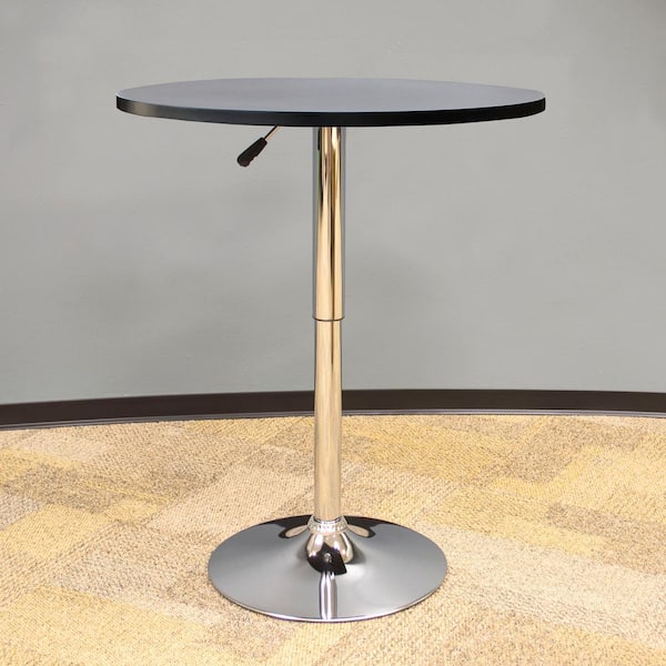Round Adjustable Height Bar Table, Round Table Bar Height