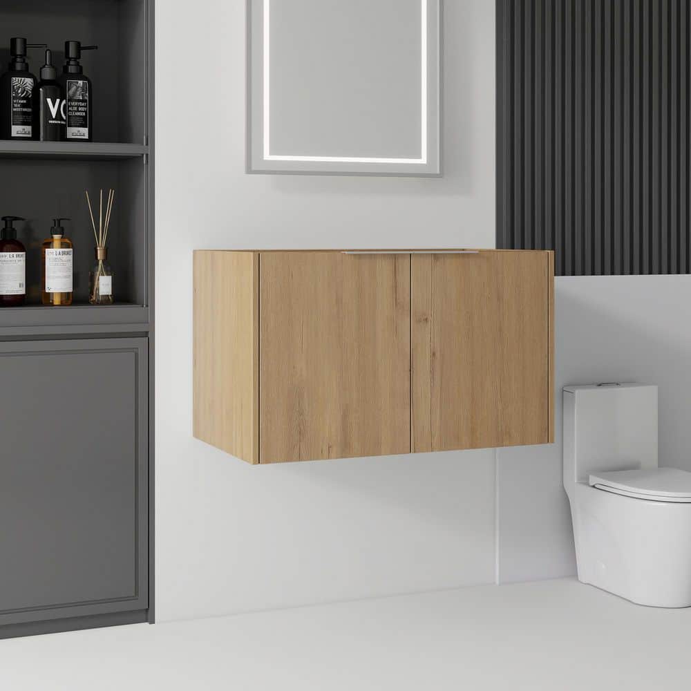30 in. Bath Vanity Cabinet without Top in Oak with Double Doors, Interior Storage price history on PriceWatchPro
