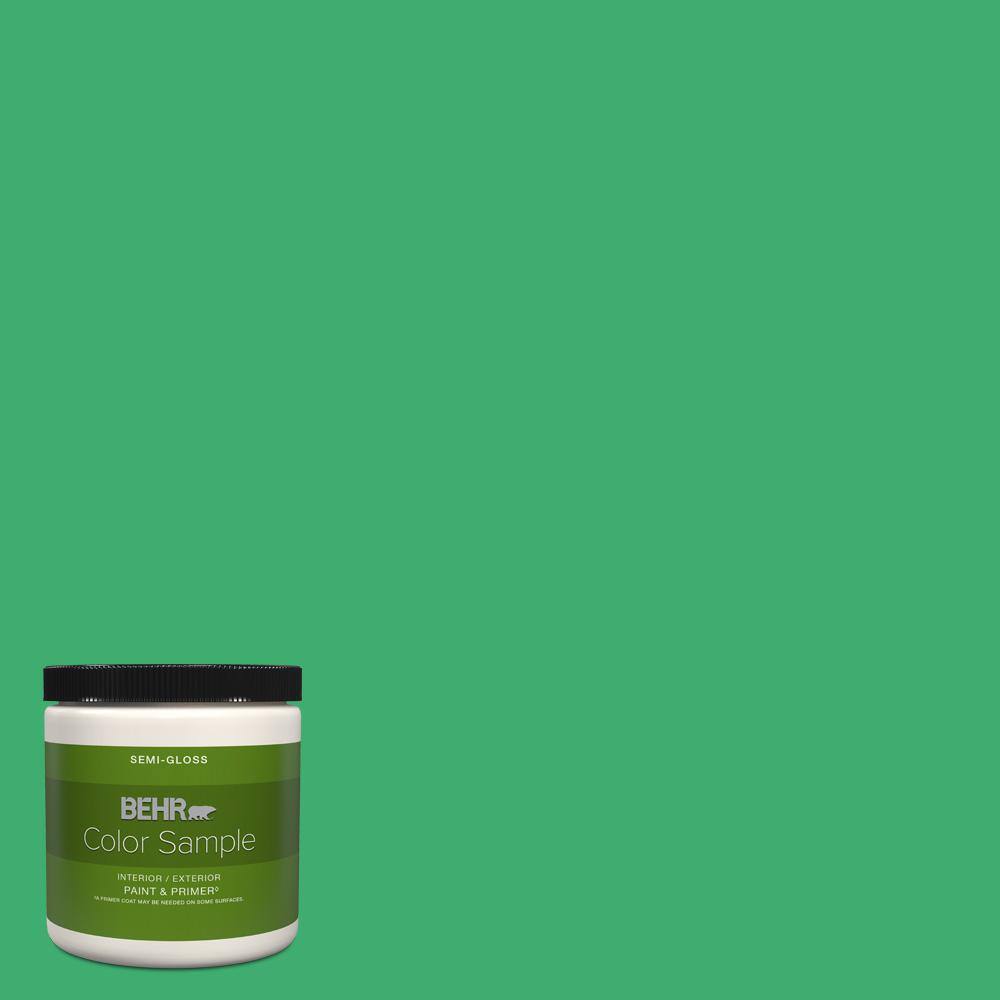 BEHR PREMIUM PLUS 8 oz. 460B5 Fresh Greens SemiGloss Interior