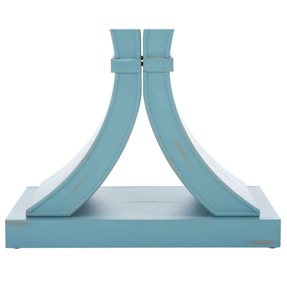 Dryden Soft Blue Wood Console Table with Storage - 40" W