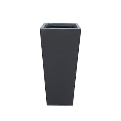 Kante 24 4 In Tall Burnished Black, Tall Outdoor Pots