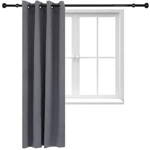 Indoor/Outdoor Blackout Curtain Panel with Grommet Top - 52 x 84 in (1.32 x 2.13 m) - Gray