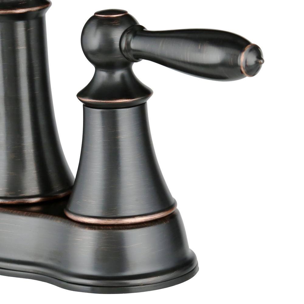 Tuscan Bronze 4-Inch Centerset 2-Handle Bathroom Faucet
