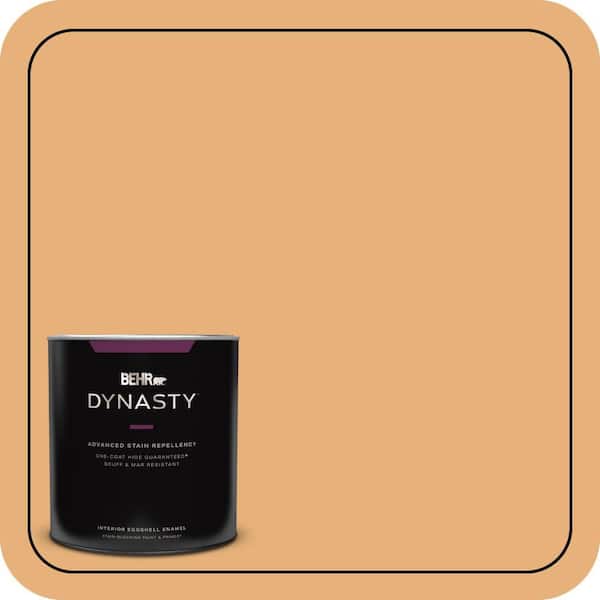 BEHR DYNASTY 1 qt. #M240-5 Squash Bisque Eggshell Enamel Interior Stain-Blocking Paint and Primer