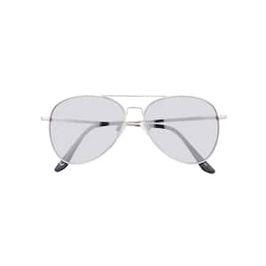 Shadedeye Silver Aviator Sunglasses 85902 16 The Home Depot