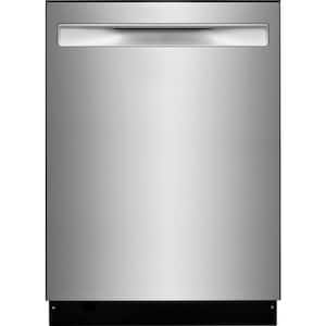 24 in. Top Control Built-In Tall Tub Dishwasher in Stainless Steel with 5-cycles and DishSense Technology