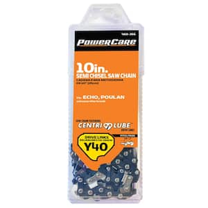 10 in. Semi Chisel Chainsaw Chain, Y40 Link
