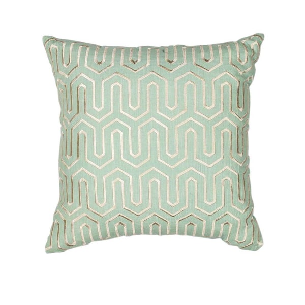 Kas Rugs Tower Style Seafoam Decorative Pillow