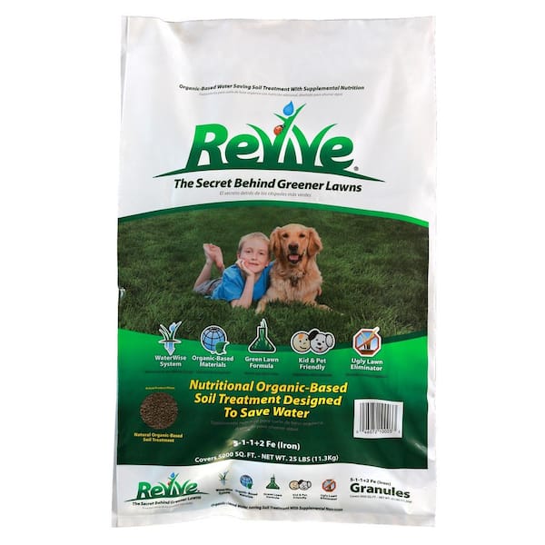 Revive 25 lb. 5,000 sq. ft. Organic Lawn Soil Treatment Granules 5-1-1
