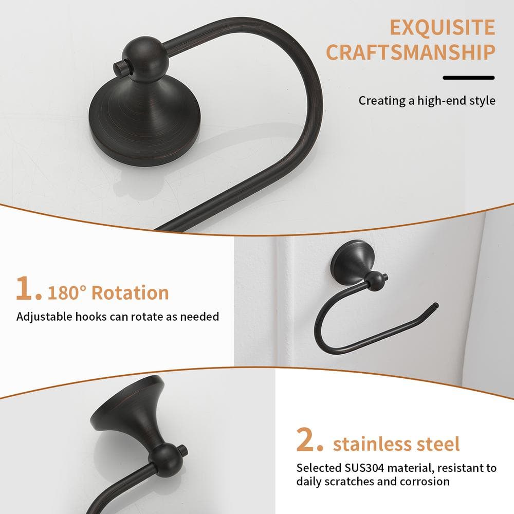 Oil Rubbed Bronze Wall Mount Toilet Paper Holder