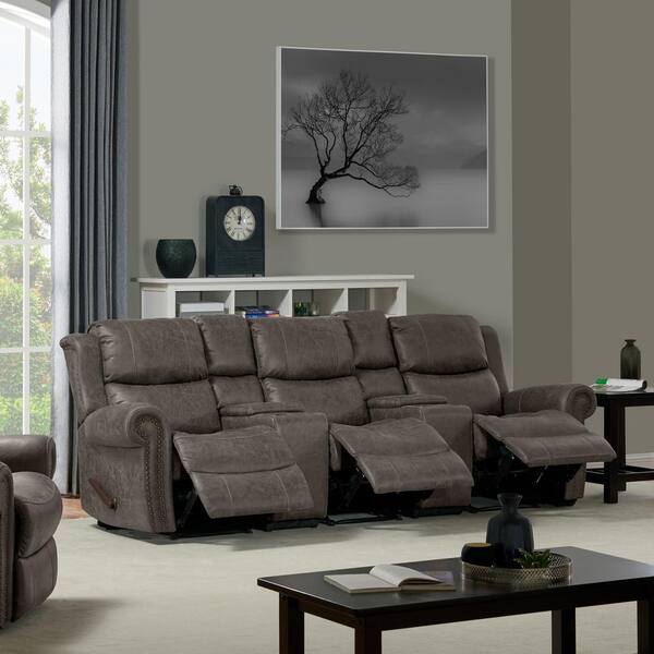 3 seater fabric recliner