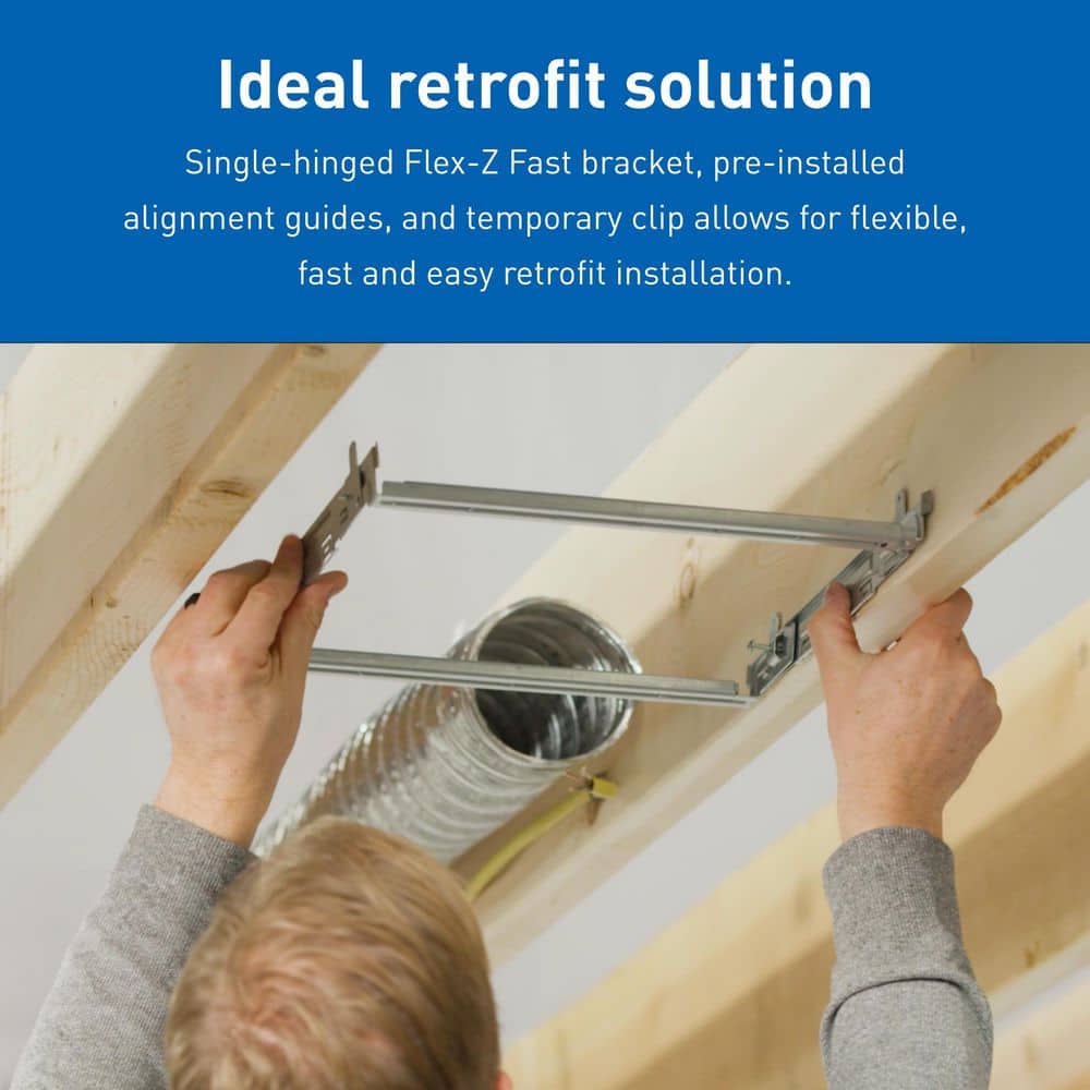 White Metal Energy Star Ceiling Mount Ventilation Fan