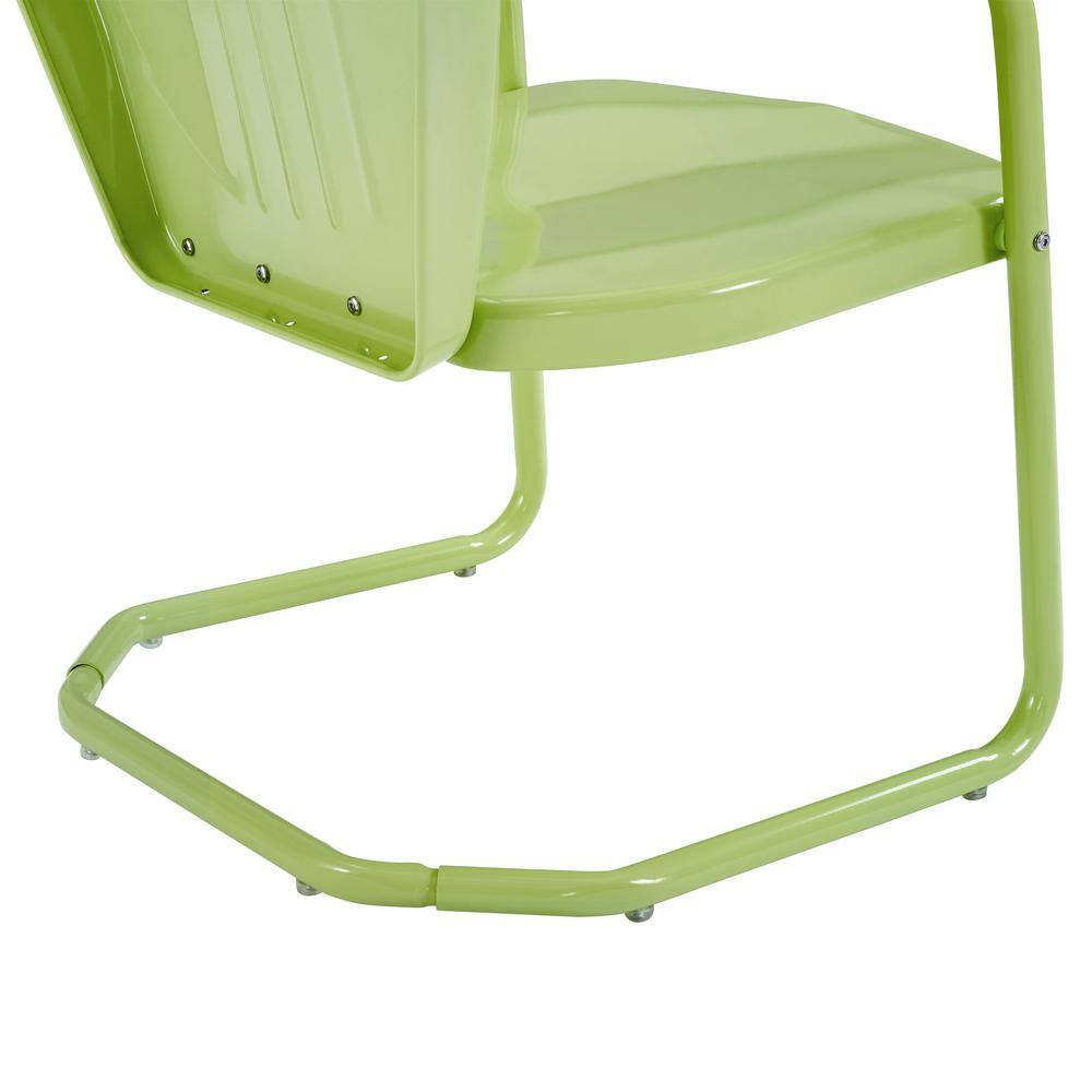 Key Lime Retro Metal Outdoor Lounge Chair