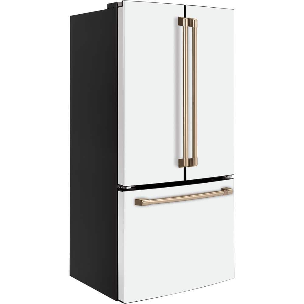 Matte White Smart French Door Refrigerator with Ice Maker