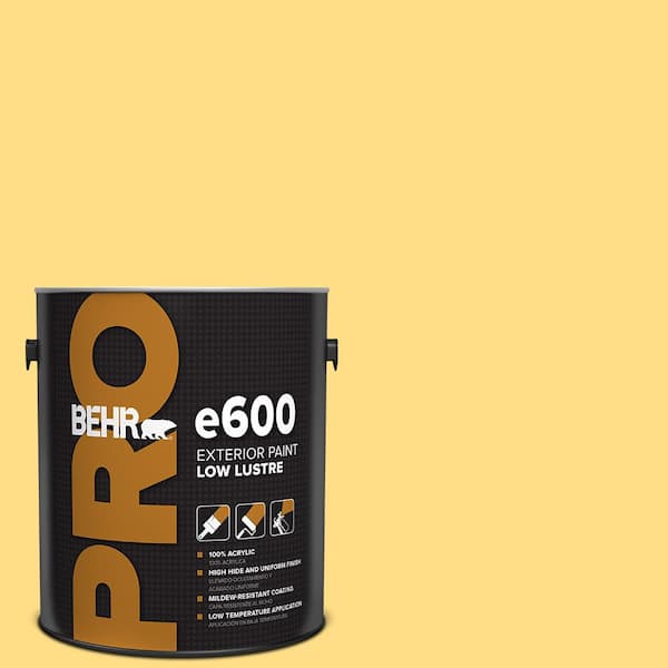 BEHR PRO 1 gal. #330B-5 Yellow Corn Low Luster Exterior Paint