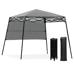6 ft. x 6 ft. Gray Pop-up Canopy Tent with Carry Bag