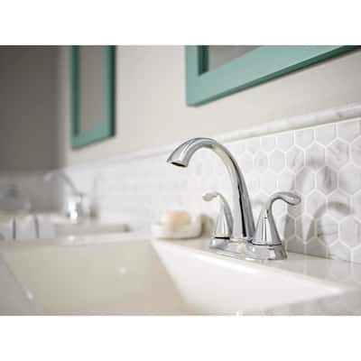 Zella 4 in. Centerset 2-Handle Bathroom Faucet in Chrome