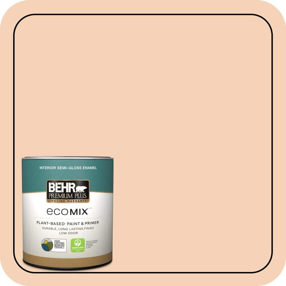 1 qt. #280C-2 Serene Peach Semi-Gloss Enamel EcoMix Plant-Based Interior Paint & Primer price history on PriceWatchPro