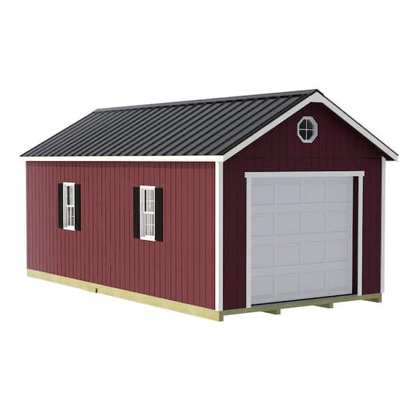 Best Barns Sierra 12 ft. x 16 ft. Wood Garage Kit with Sturdy Built Floor