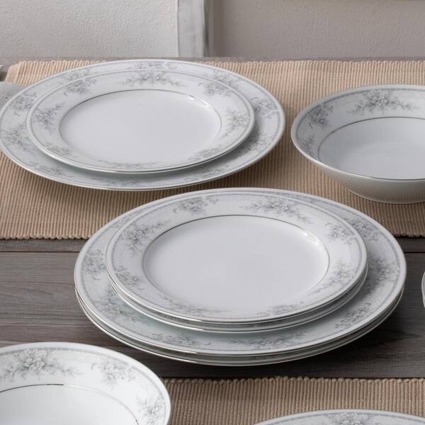 Noritake Sweet Leilani 12-Piece (White) Porcelain Dinnerware Set