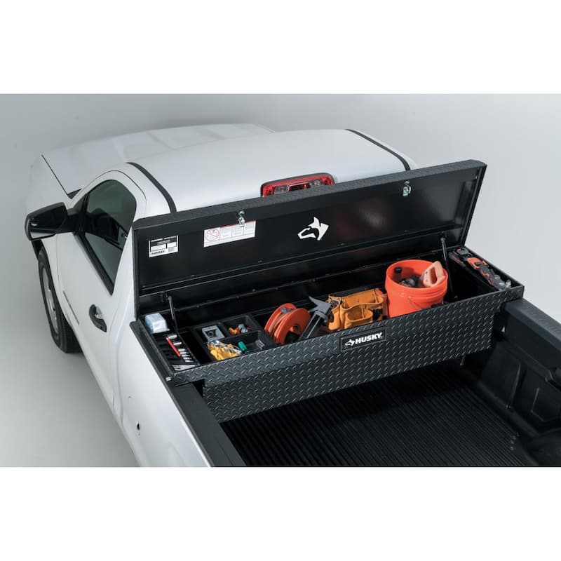 71.36 in. Matte Black Aluminum Full Size Crossbed Truck Tool Box