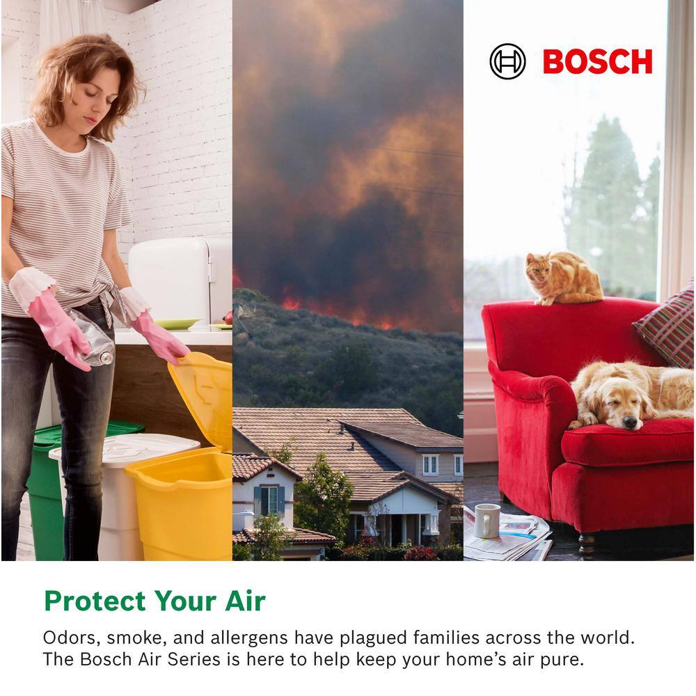 Bosch White HEPA Air Purifier with Odor Absorbing Filter