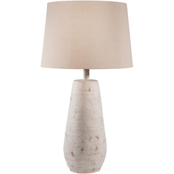 Nelson 26 in. Antiqued White Indoor Table Lamp