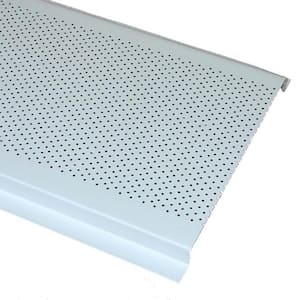 6 in. x 8 ft. Center Undereave Vent in White
