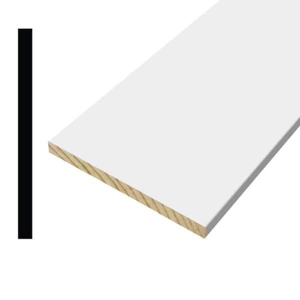 Alexandria Moulding 3/4 in. T x 11-1/4 in. W x 8 ft. L Primed Finger Jointed Poplar Wood Square Edge Board