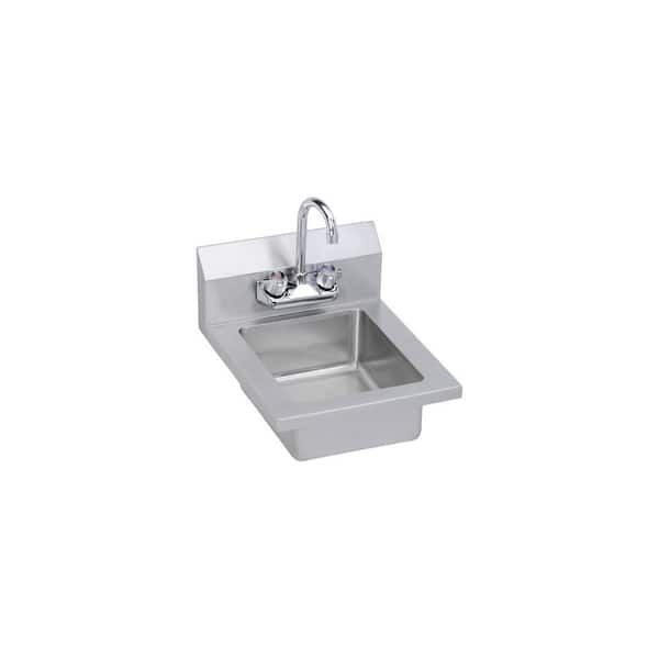 Elkay 14 in. Freestanding Stainless Steel 1 Compartment Commercial