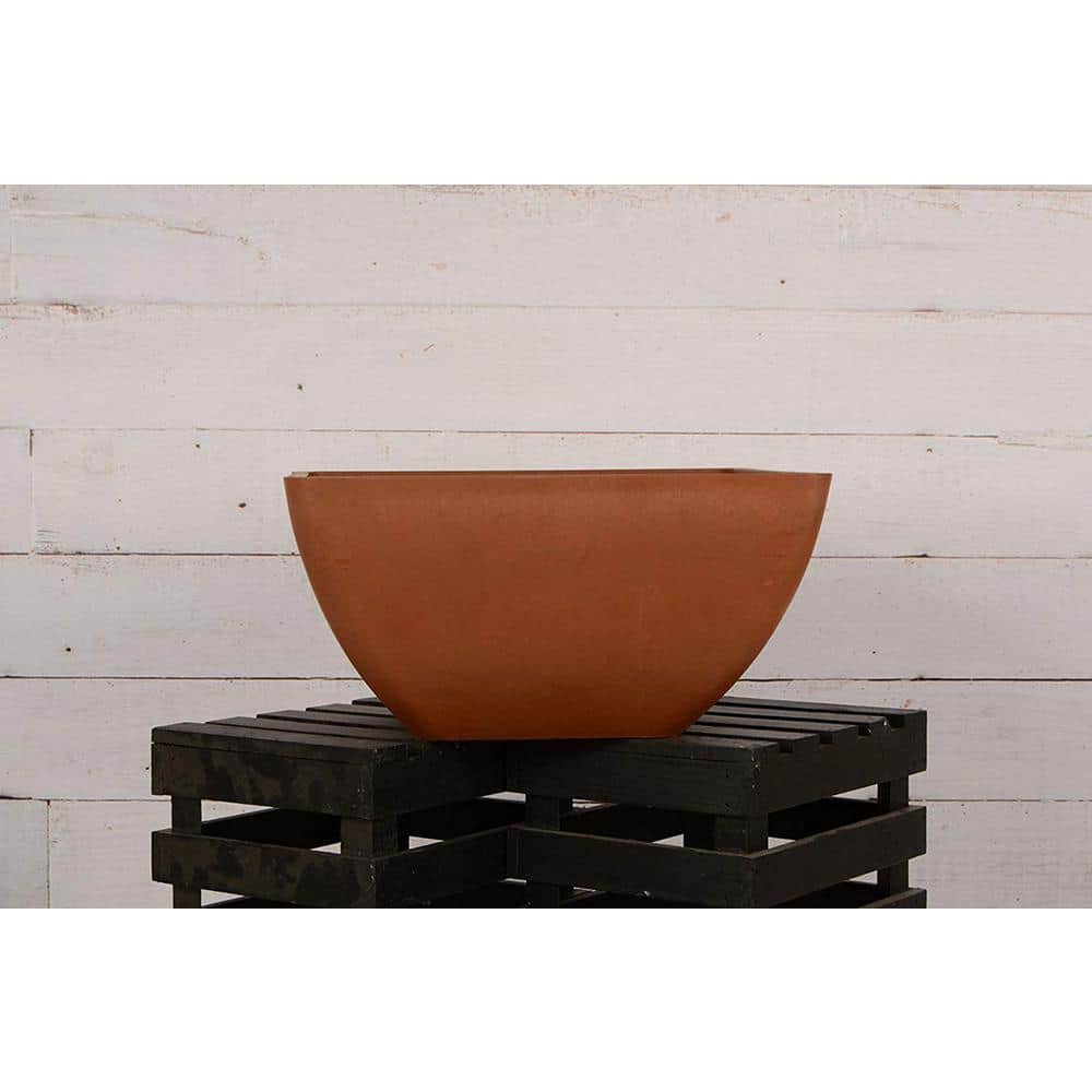 Eco-Friendly Terra Cotta Square Planter 12" for Indoor & Outdoor