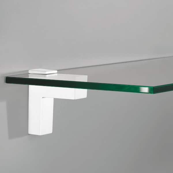 ELIOT 0.2 in.-1.6 in. White Adjustable Shelf Bracket (2-Pack)