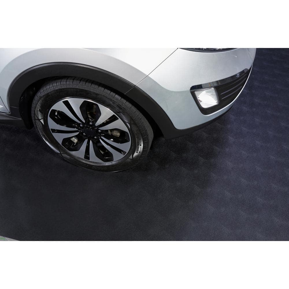 Levant Midnight Black Vinyl Garage Flooring Roll