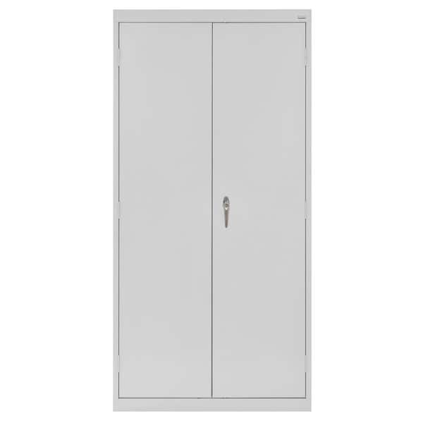 Classic Series Steel Freestanding Garage Cabinet in Dove Gray (36 in. W x 72 in. H x 18 in. D)